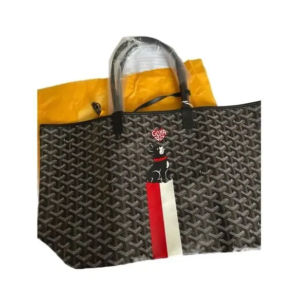 2024 Limited Edition Goyard PM Tote Bag black with Red Stripe NWT